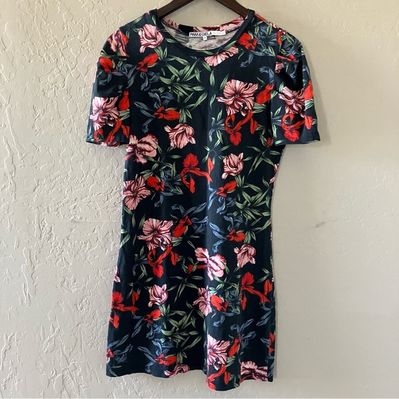 Pam & Gela Dresses & Skirts - Pam & Gela Floral Mini Dress in Red and Pink